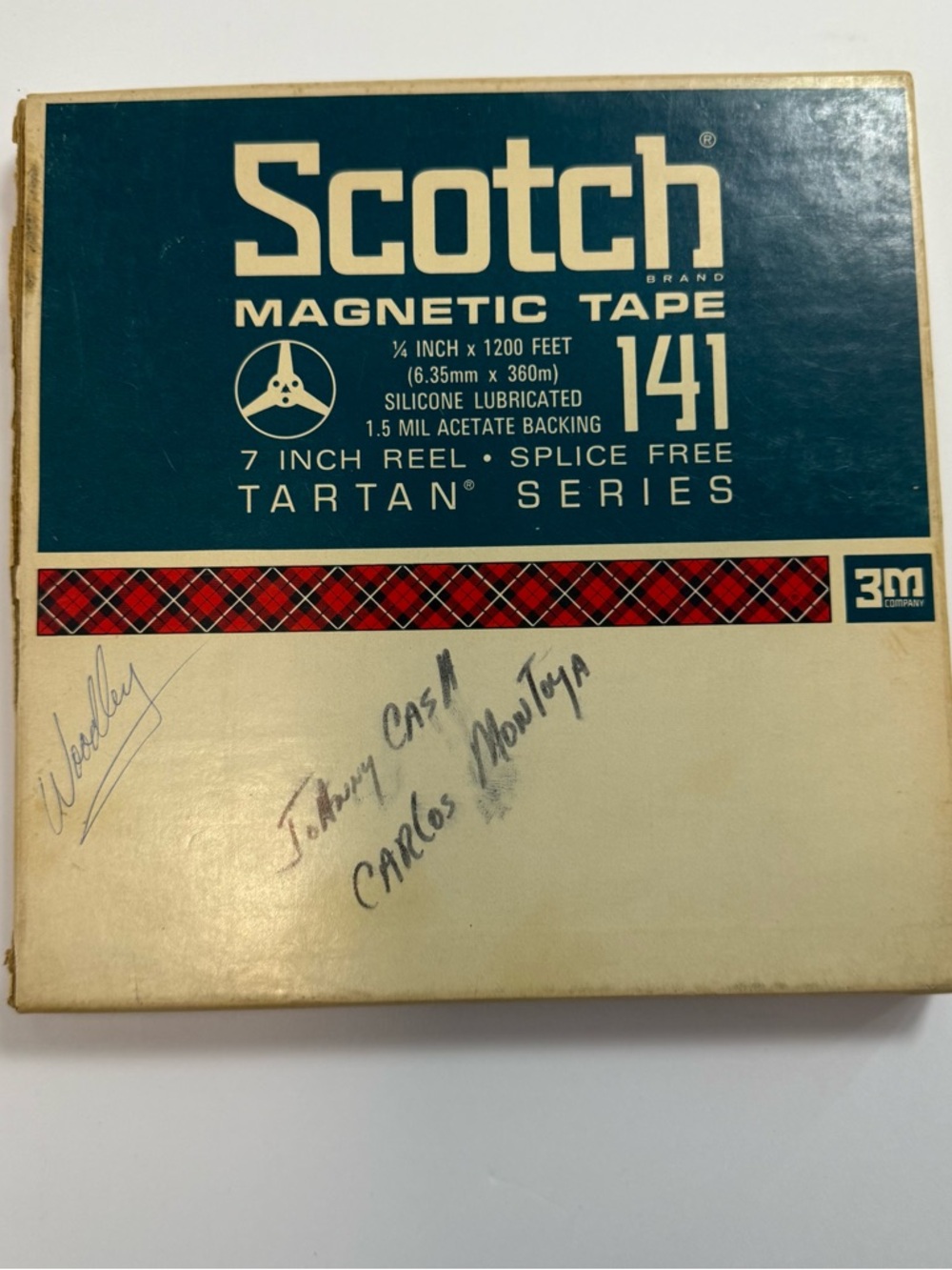 Scotch 141 Magnetic Tape - Blue and Cream Tartan Series